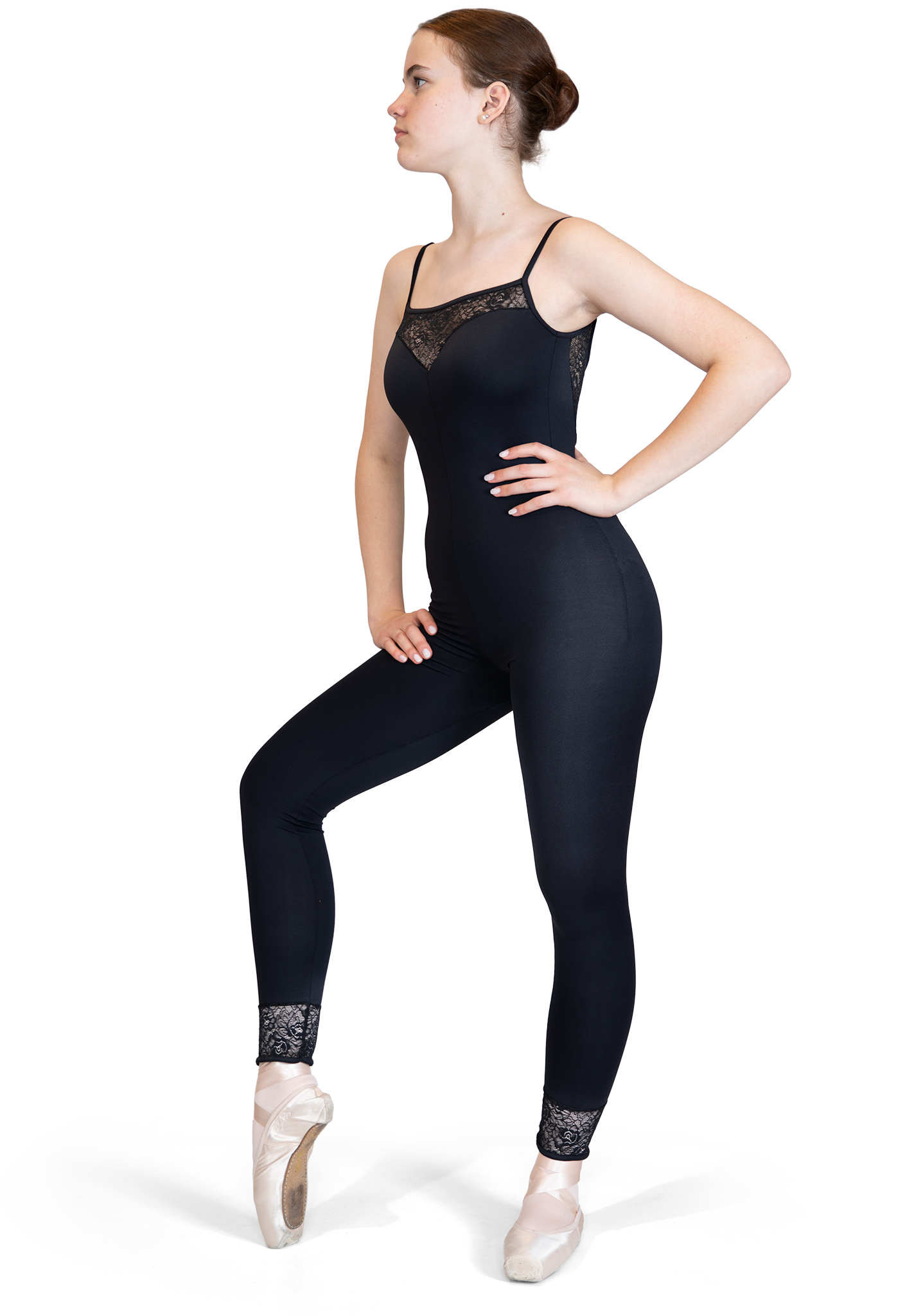 Ballet Rosa Flora Noir Ganzanzug Mit Spitze Schwarz 02