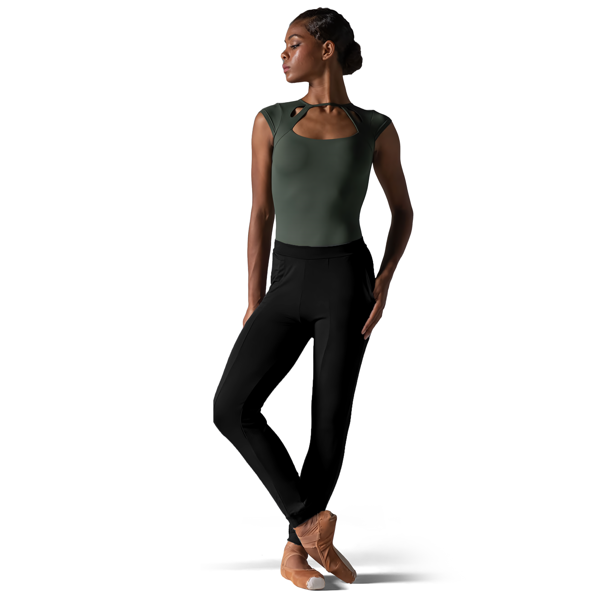 Ballet Rosa Sora Noir Bundfalten Tanzhose Damen Schwarz 01