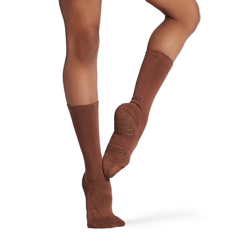 Bloch A1000 Blochsox Cocoa Kompressions Tanzsocken Dunker Hautton 01