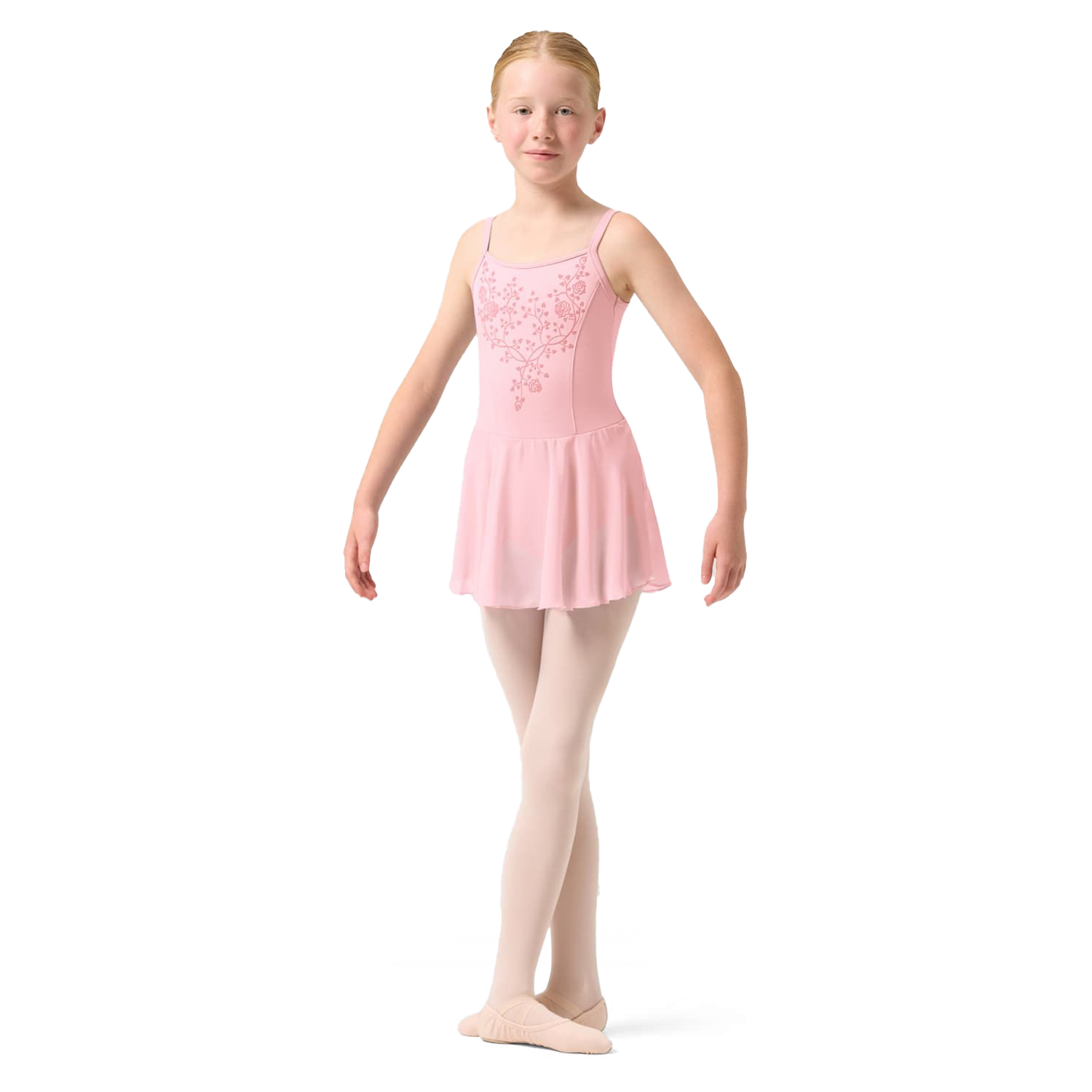 Bloch Alora Cl0507 Candy Pink Rosa Maedchen Ballettkleid Mit Traegern 01