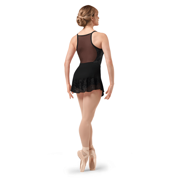 Bloch Ascher R4141 Black Kurzer Ballettrock Mit Print Schwarz 02