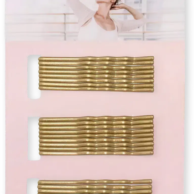 Bloch Bobby Pins A0808 Blonde Gewellte Haarklemmen Fuer Blondes Haar 01