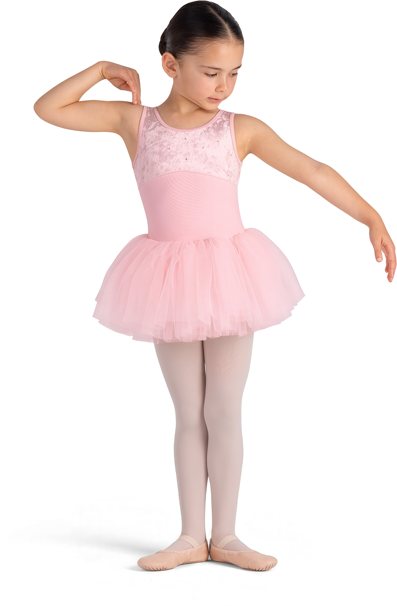 Bloch Callie Cl5635 Candy Pink Rosa Kinder Tutu Mit Weichem Samt Und Funkelnden Strass Details 122946 02