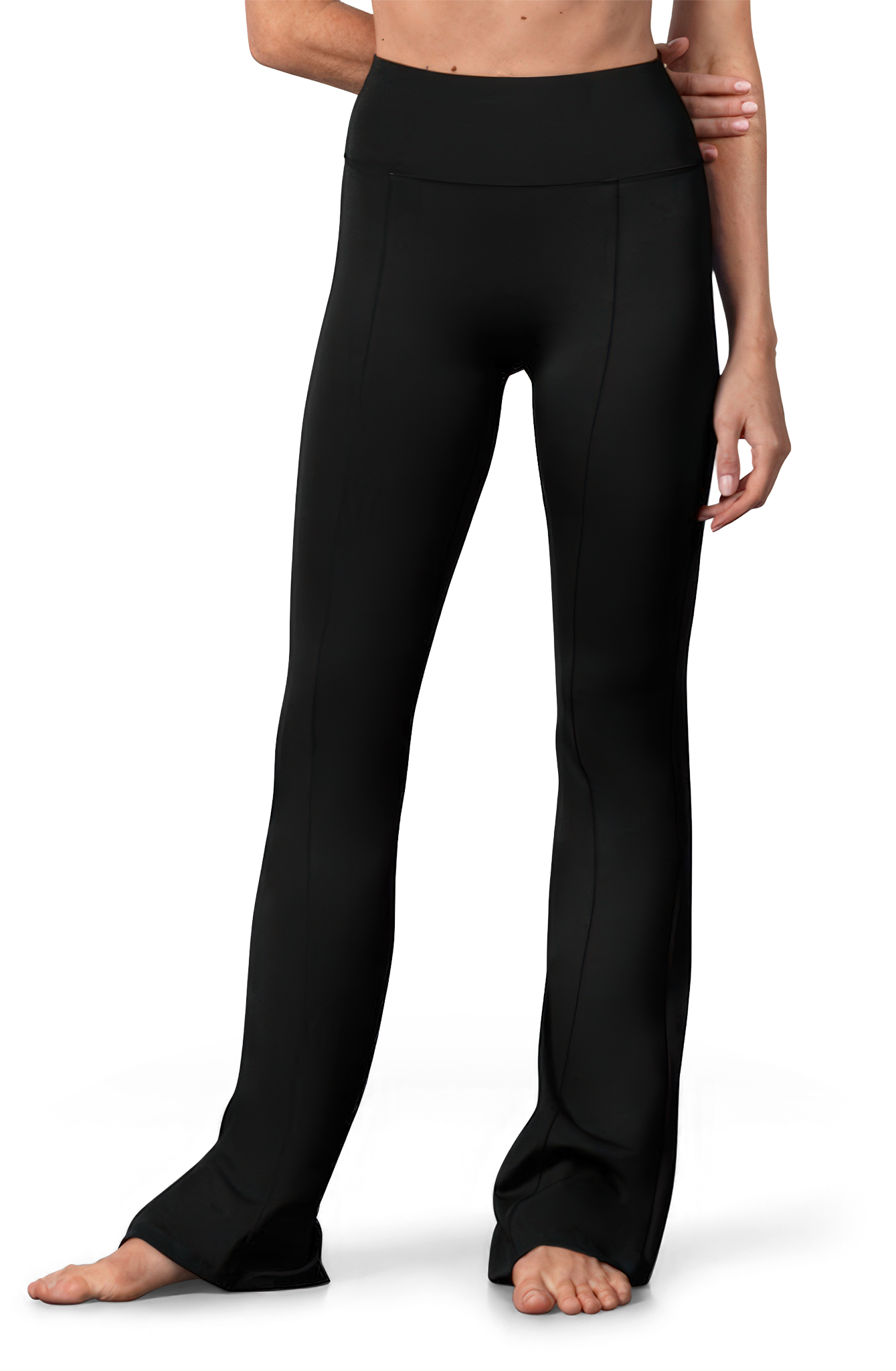 Bloch Charotte Flared Legging P80006 Black Jazzhose Mit Hohem Bund Und Konturnaehten 111972 03