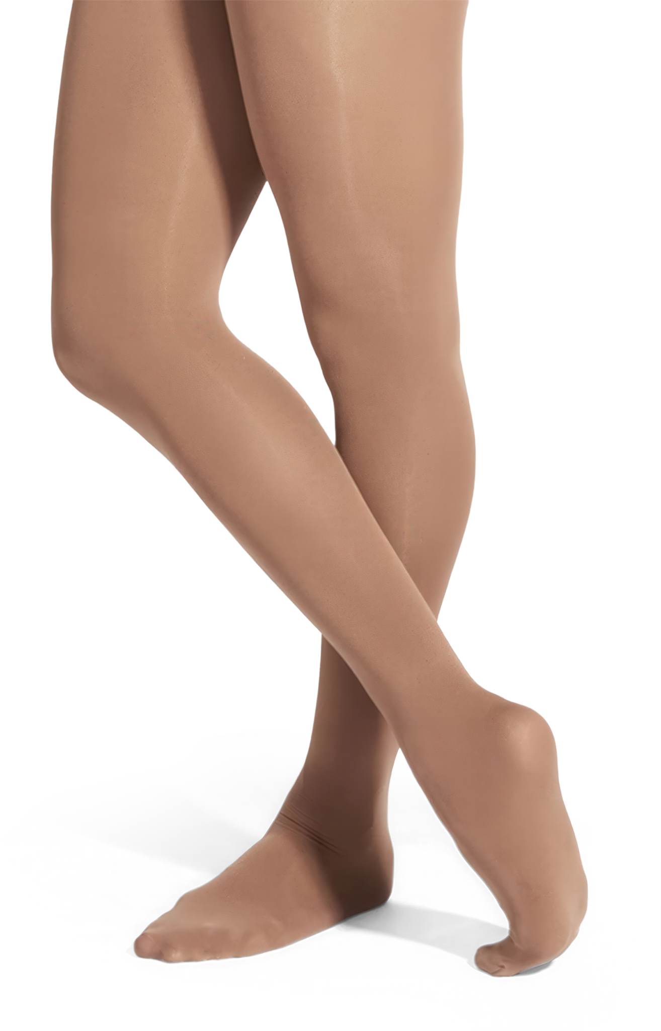 Bloch Contoursoft T0981l Tan Ballettstrumpfhose Mit Fuss Mittlerer Braunton 51017 02