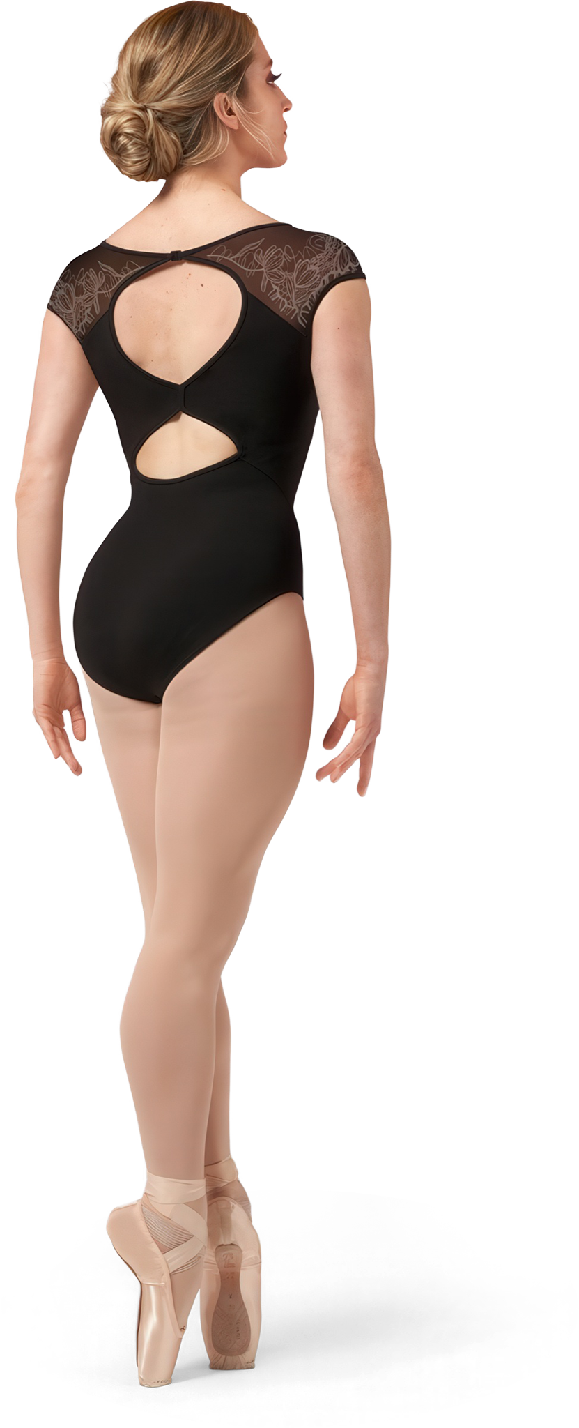 Bloch Emma L4162 Black Schwarzer Damen Tanzbody Mit Spitze 02