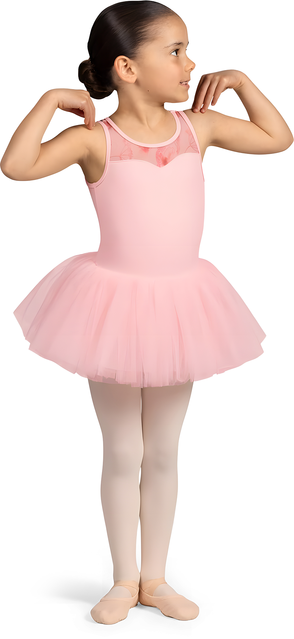 Bloch Evie Cl5235 Candy Pink Tank Top Tutu Fuer Maedchen Rosa 02