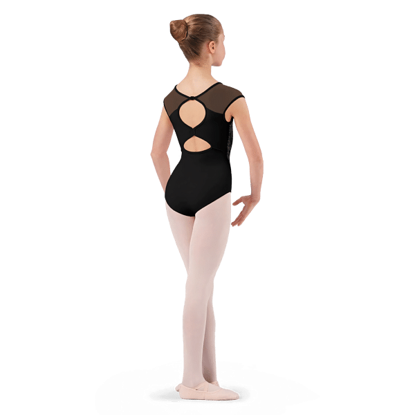 Bloch Katalina Cl9202 Black Maedchen Trikot Mit Cap Sleeves Schwarz 02