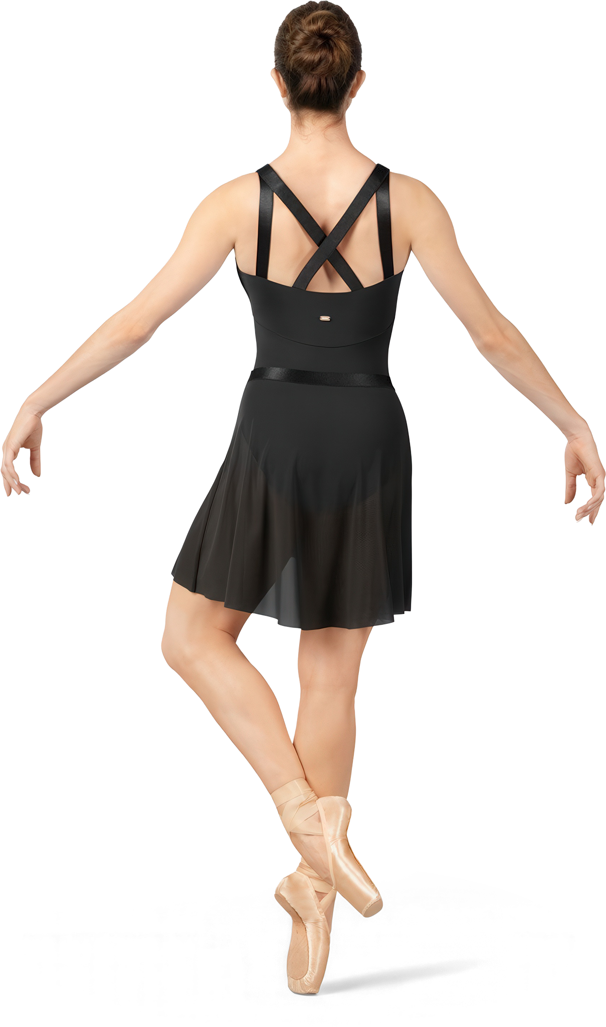 Bloch Ladies Majesty Wrap Skirt Ms166 Black Langer Ballett Wickelrock Schwarz 02