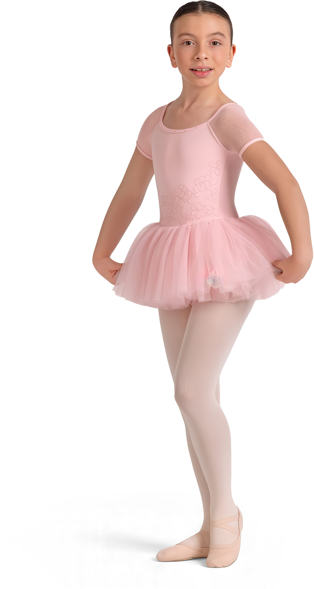 Bloch Lucy Cl 20002 Candy Pink Blumenbesticktes Kinder Tutu Rosa 110728 01