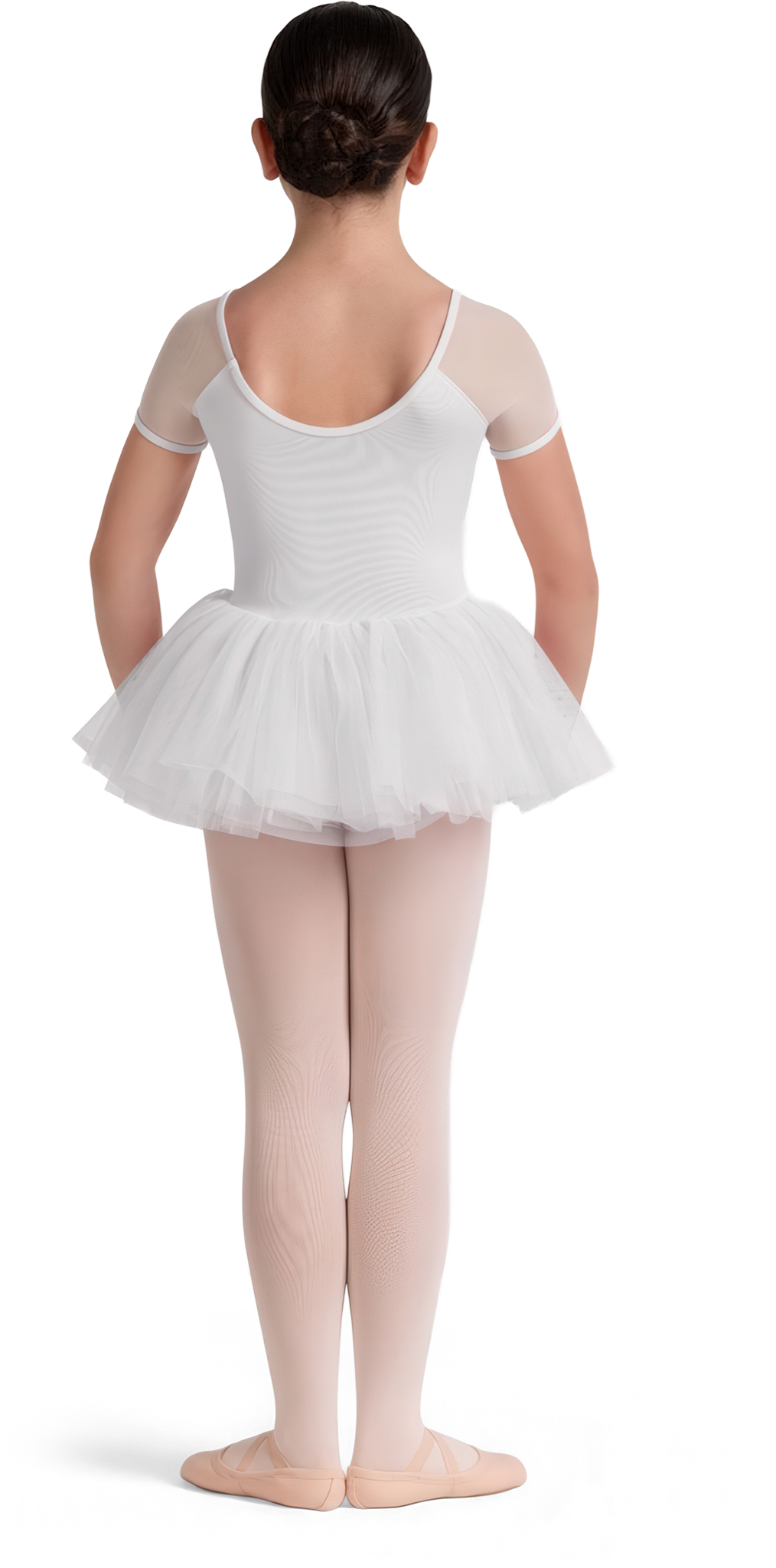 Bloch Lucy Cl20002 White Weisses Besticktes Kinder Tutu Mit Mesh Aermeln 111836 02