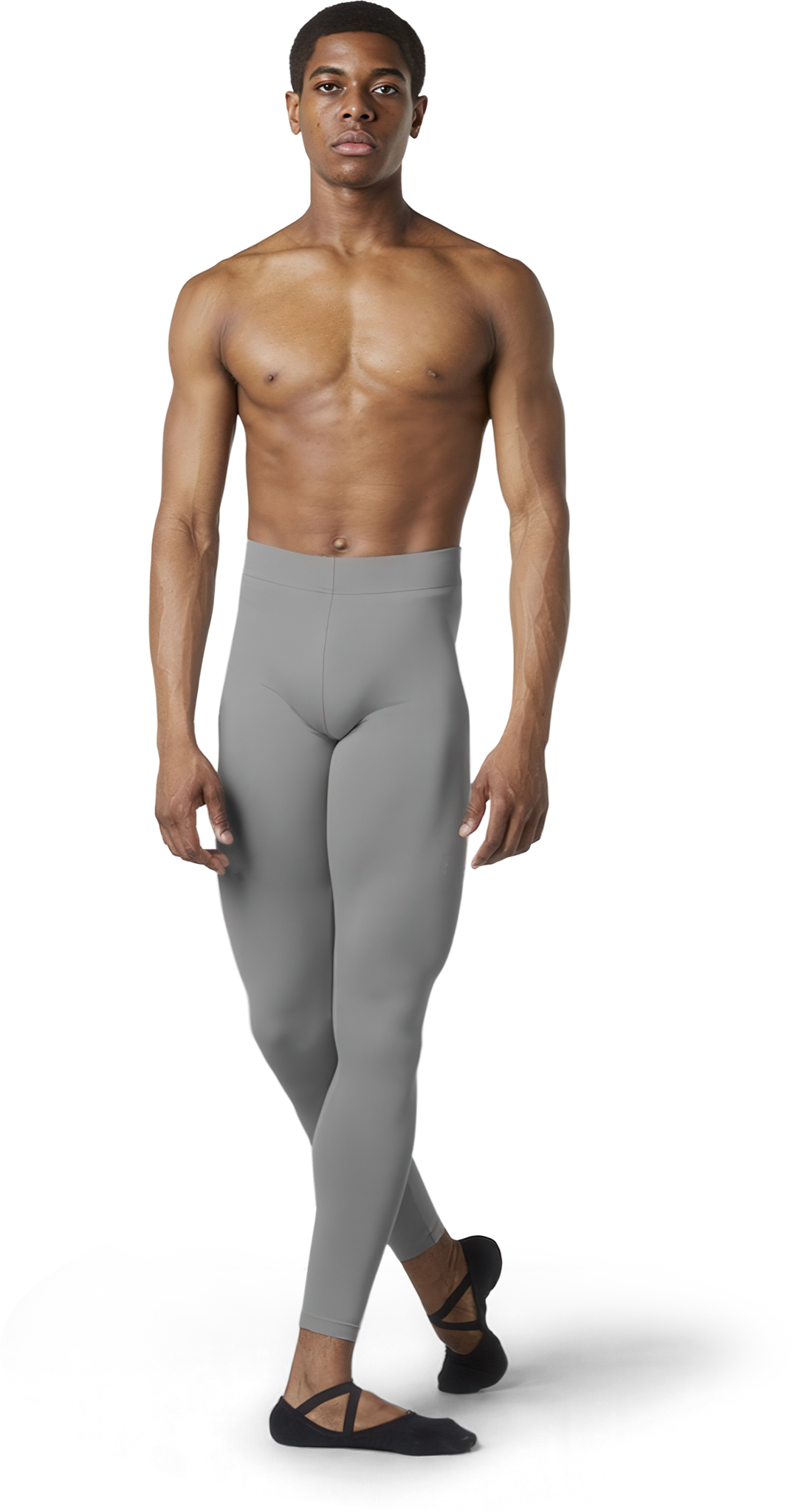 Bloch Mp002 Grey Fusslose Herren Tanzleggings Grau 01