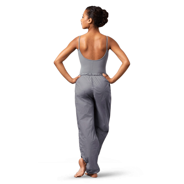 Bloch P5502 Steel Ripstop Lange Ballett Schwitzhose Grau 02
