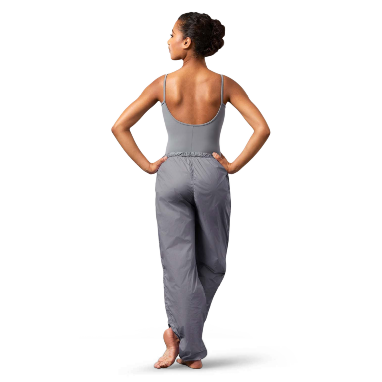 Bloch P5502 Steel Ripstop Lange Ballett Schwitzhose Grau 02