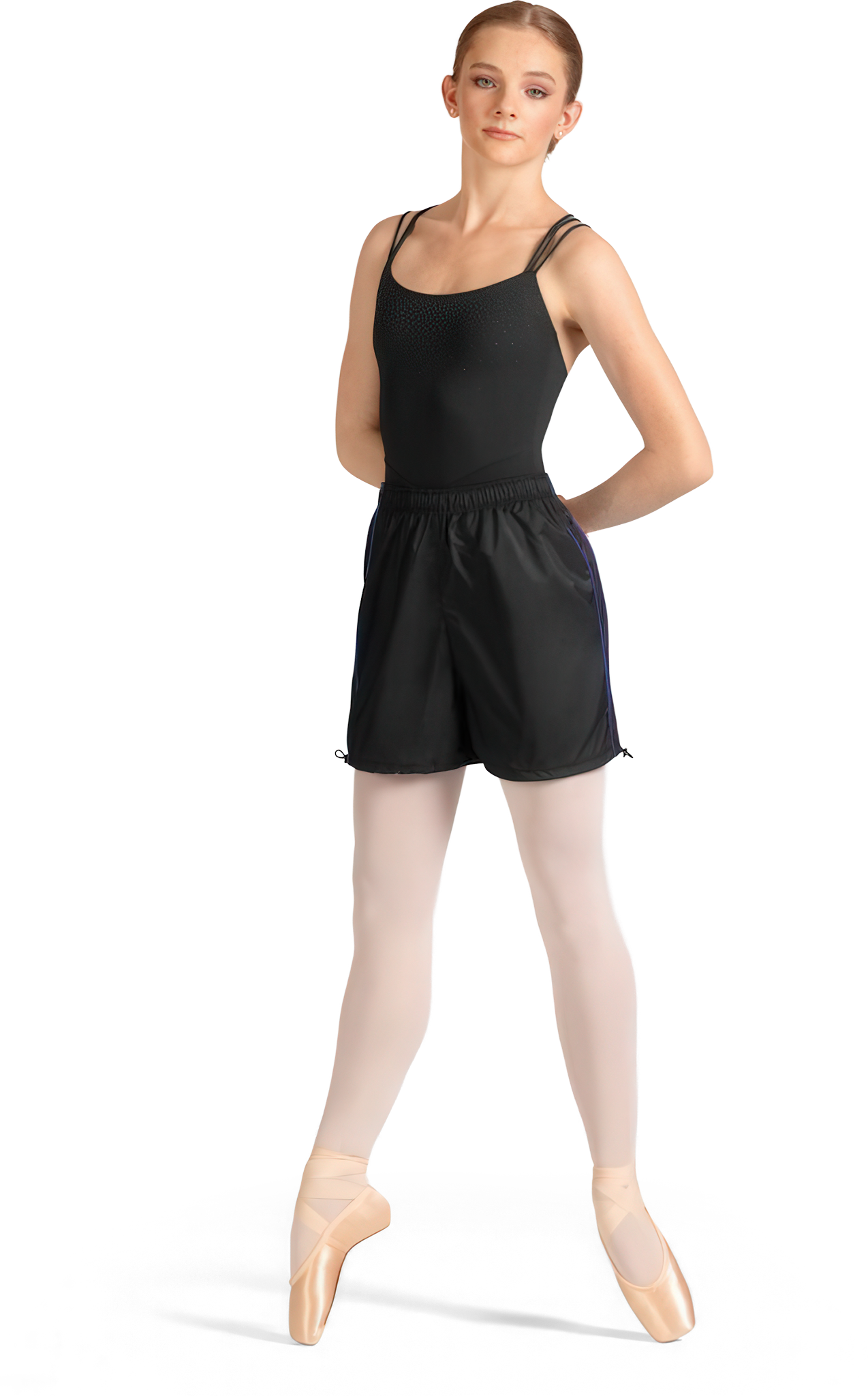 Bloch Piping Ripstop Short Celeste M90003l Black Kurze Schwarze Schwitzhose Verstellbarer Saum 111226 01
