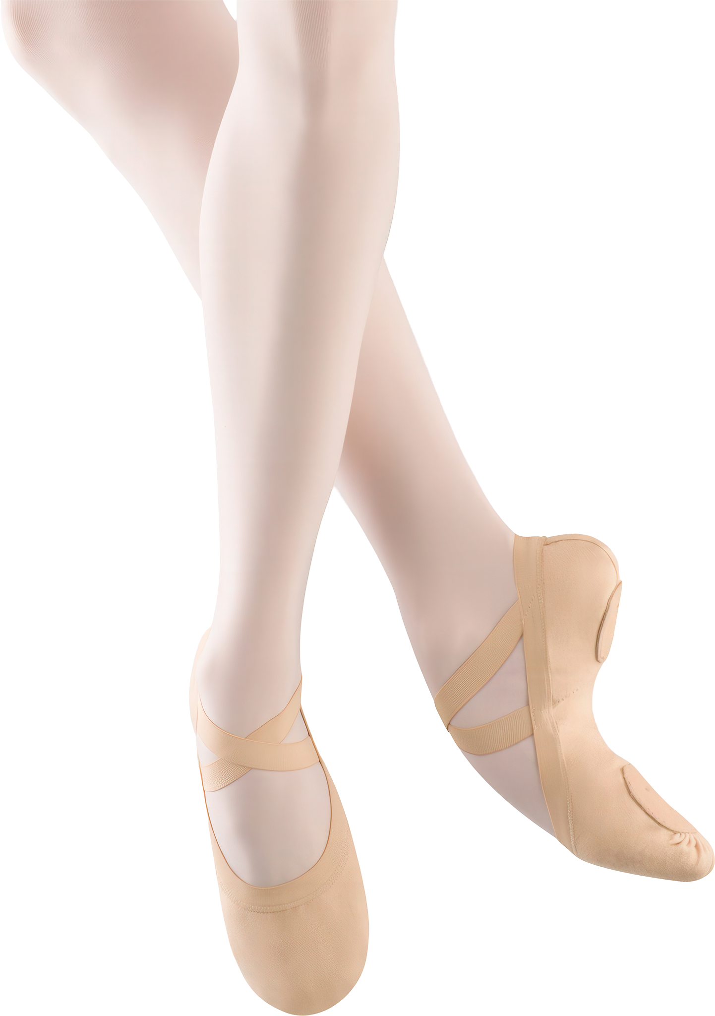 Bloch Pro Elastic S0621l Light Sand Ballettschlaeppchen Mit Geteilter Sohle Beige 117892 01