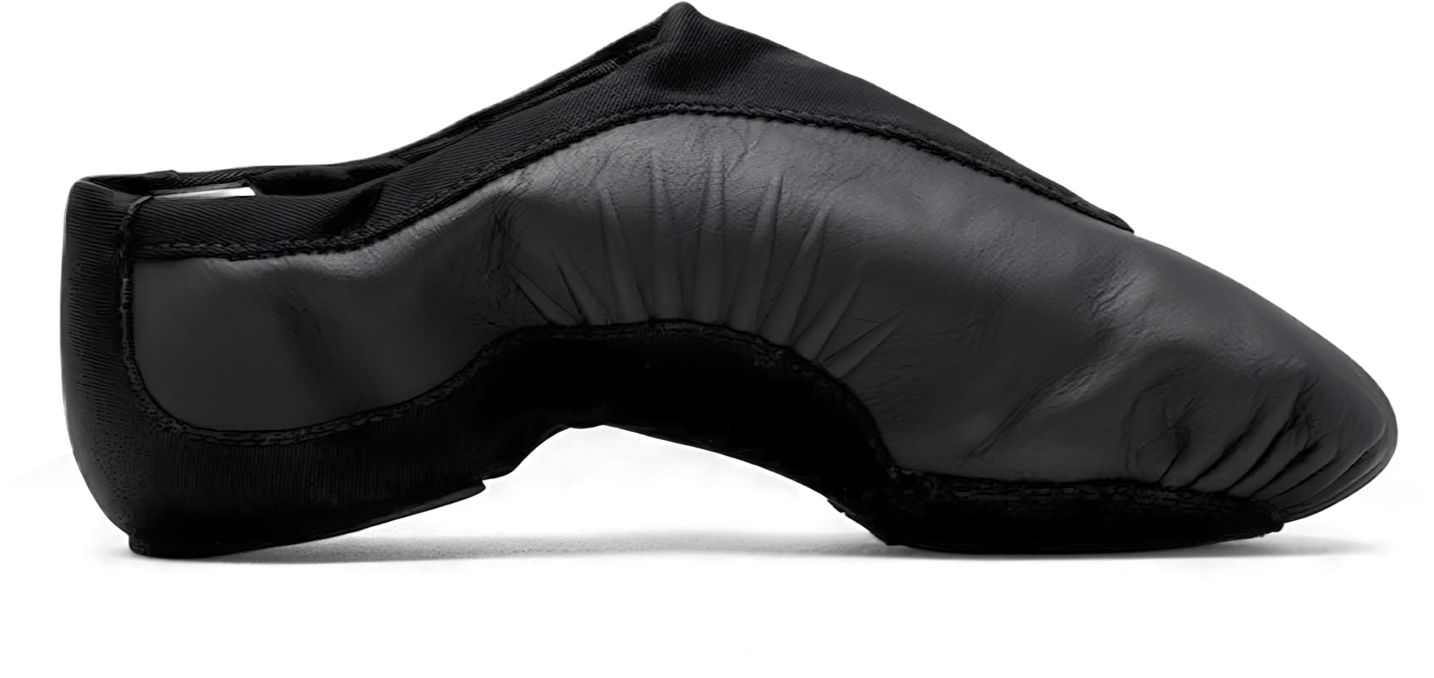 Bloch Pulse S0470l Black Leather Schwarze Damen Jazzschuhe Ohne Schnuerung 119329 02