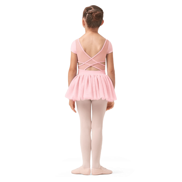 Bloch Tansie Cl0502 Candy Pink Rosa Maedchen Tutu Mit Rosenmuster 02