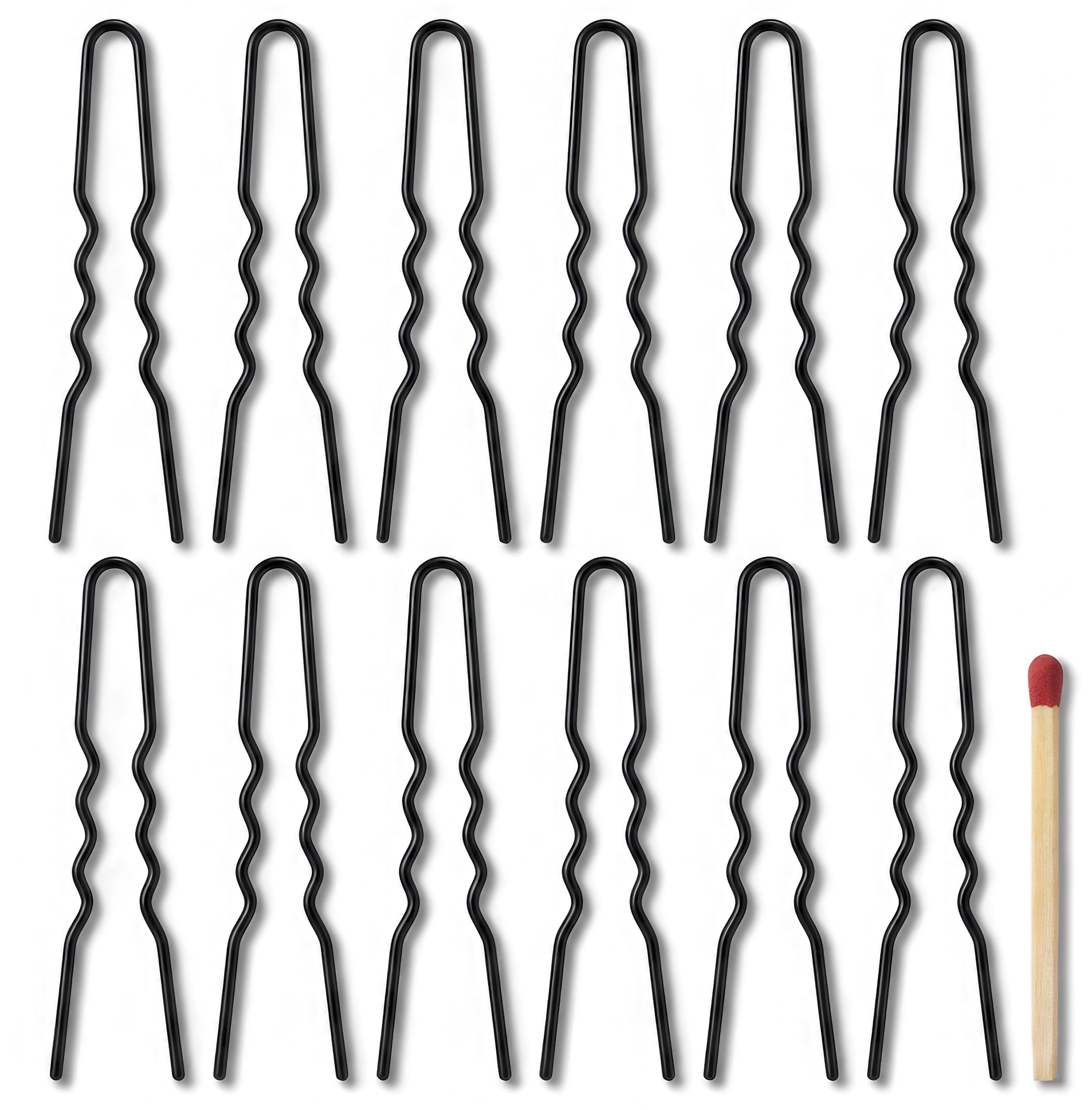 Bloch Three Inch Hair Pin Pack A806 Black Extra Lange Haarnadeln Fuer Schwarzes Haar 7 6 Cm 124121 01