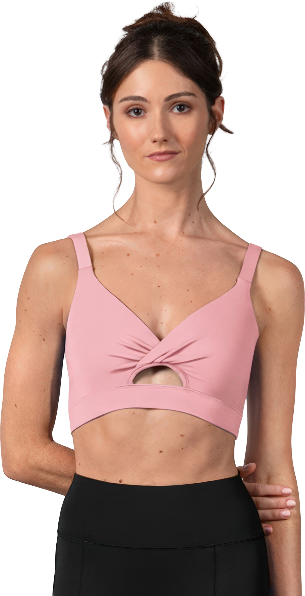 Bloch Vivian Z30025  Vintage Pink  Tank Crop Top, Altrosa  Hacke & Spitze