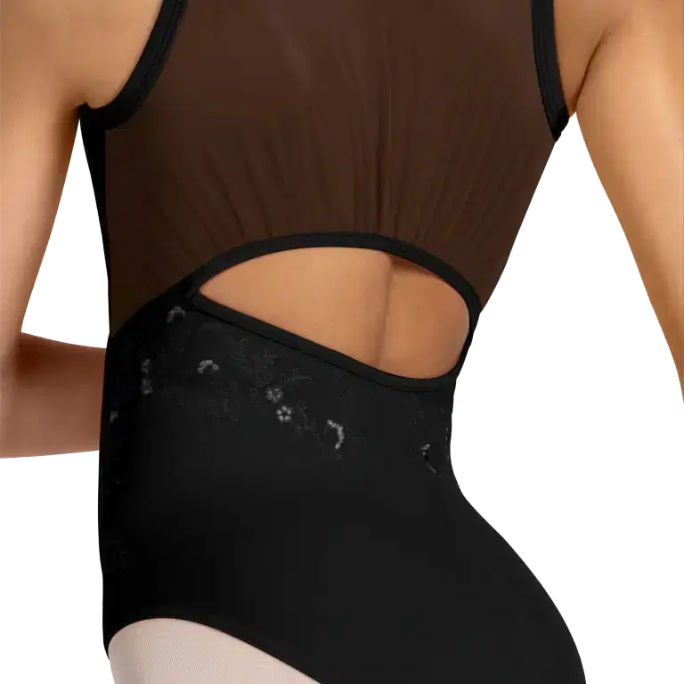 Bloch Zinnia L3307 Black Tank Ballettanzug Mit Mesh Ruecken Schwarz 03 Copy