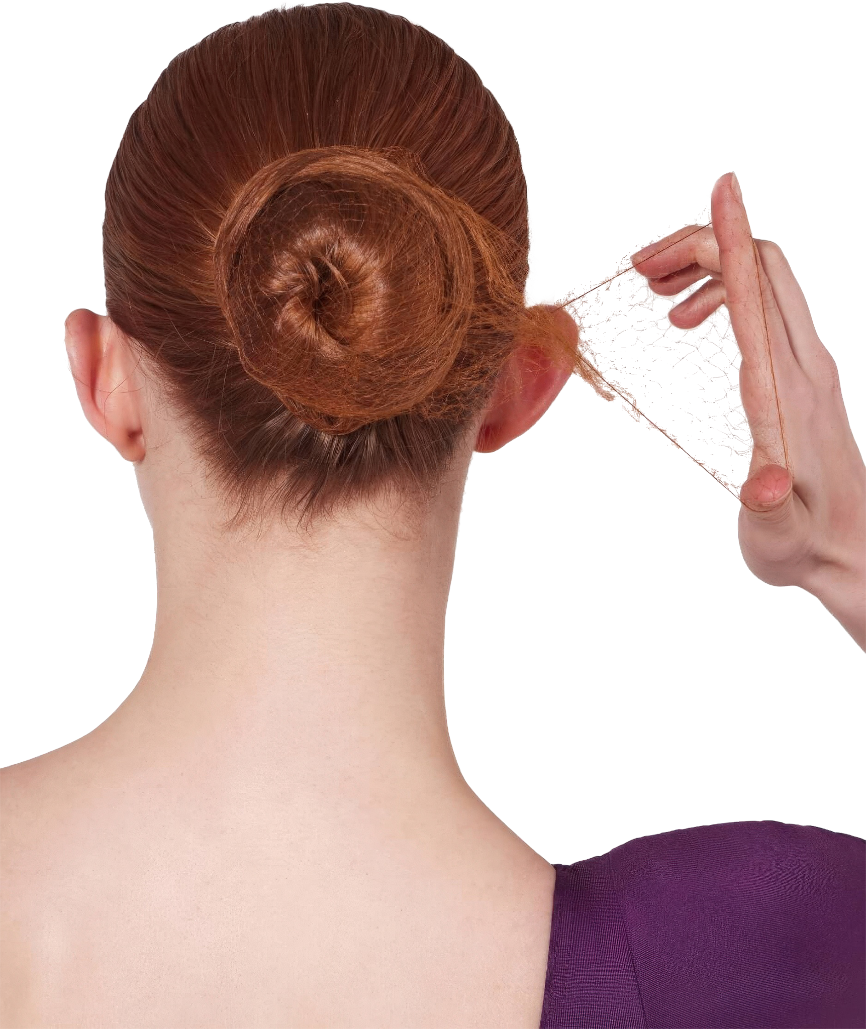 Bunheads Hair Nets Bh420 425 Auburn Ballett Haarnetz Fuer Rotes Haar 03