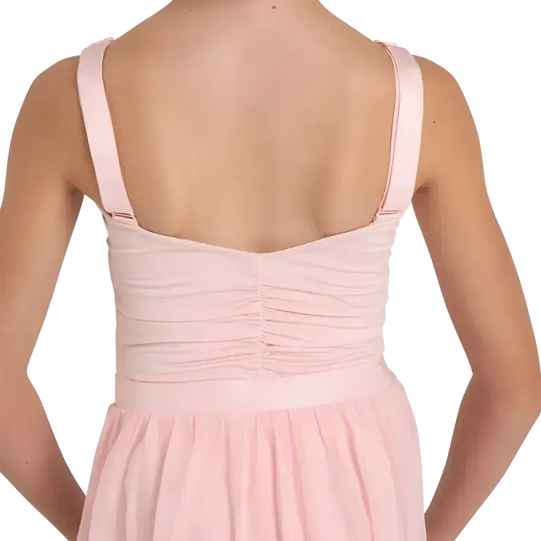 Capezio Cloud Nine Dreamy Dress 12164c Pink Tank Ballettkleid Fuer Maedchen Mit Rueckenraffung Rosa 02