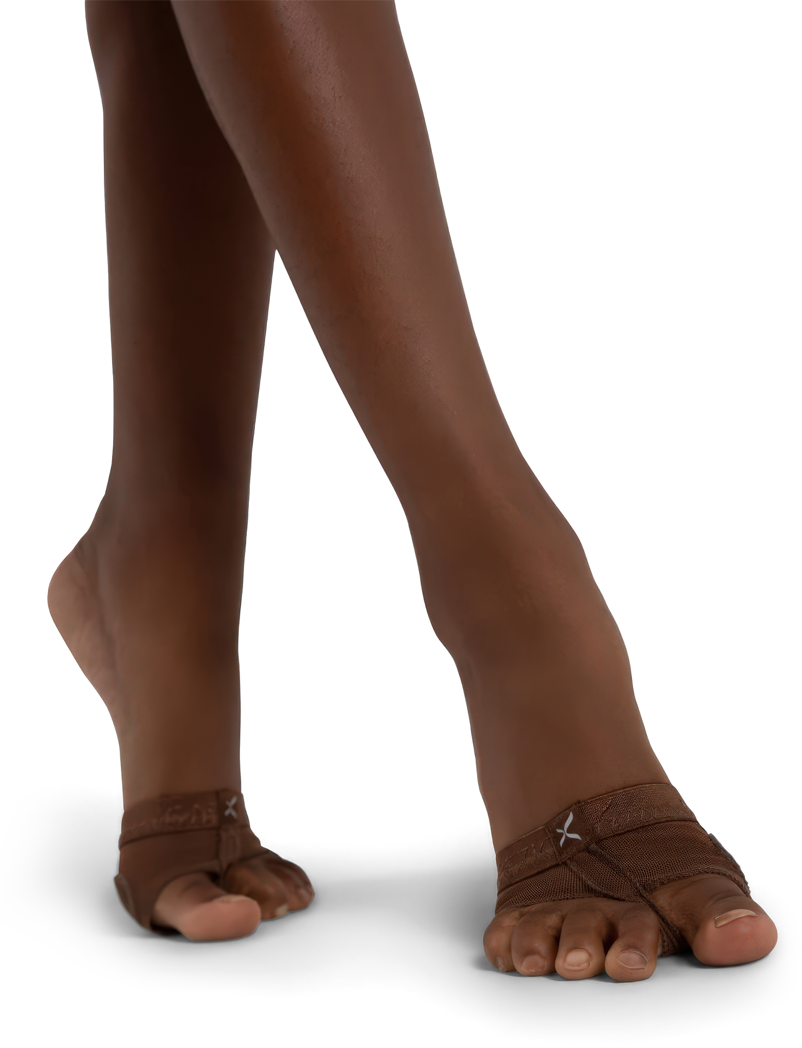 Capezio Footundeez H07 Espresso Tanz Ballenschoner Dunkler Hautton 01
