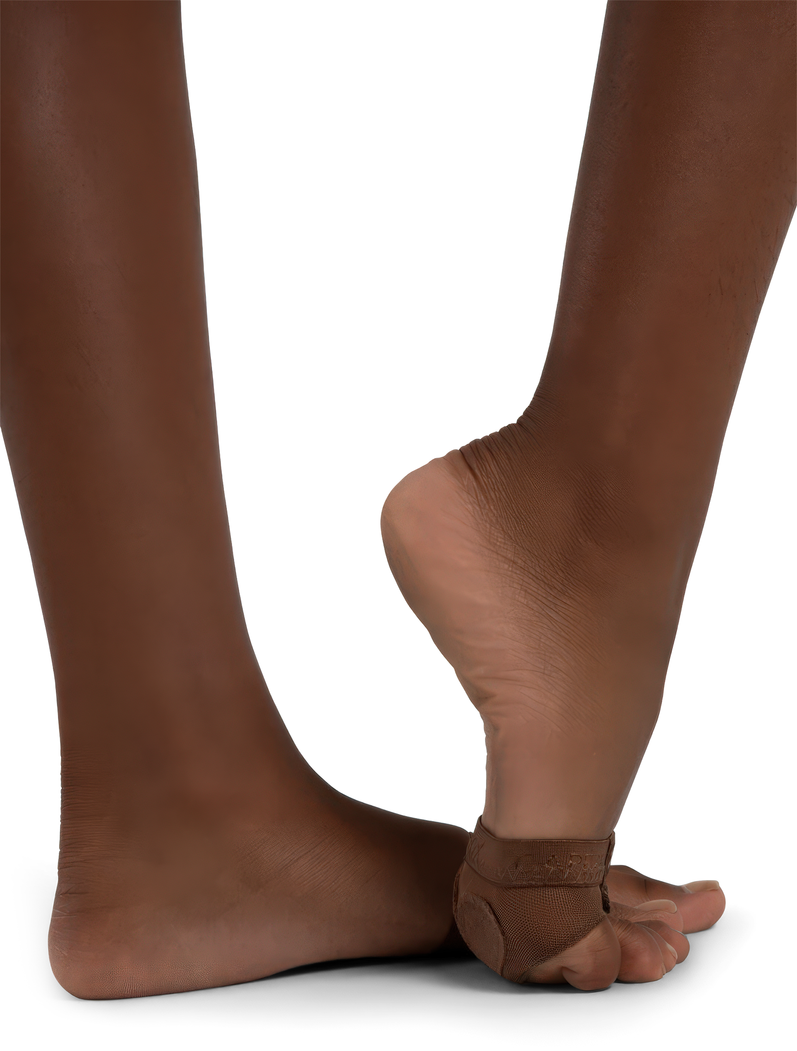 Capezio Footundeez H07 Espresso Tanz Ballenschoner Dunkler Hautton 04