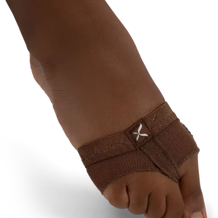 Capezio Footundeez H07 Espresso Tanz Ballenschoner Dunkler Hautton 05