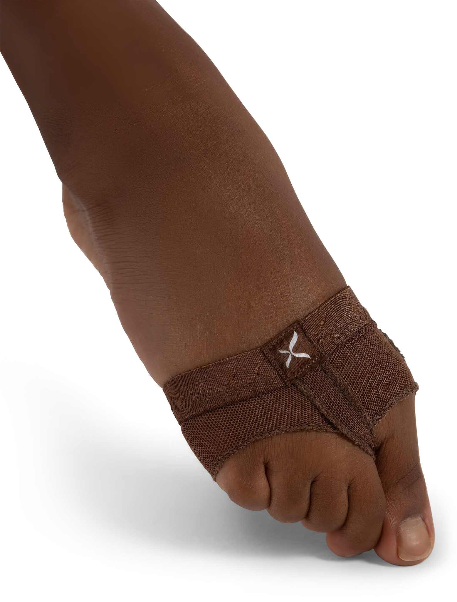 Capezio Footundeez H07 Espresso Tanz Ballenschoner Dunkler Hautton 05