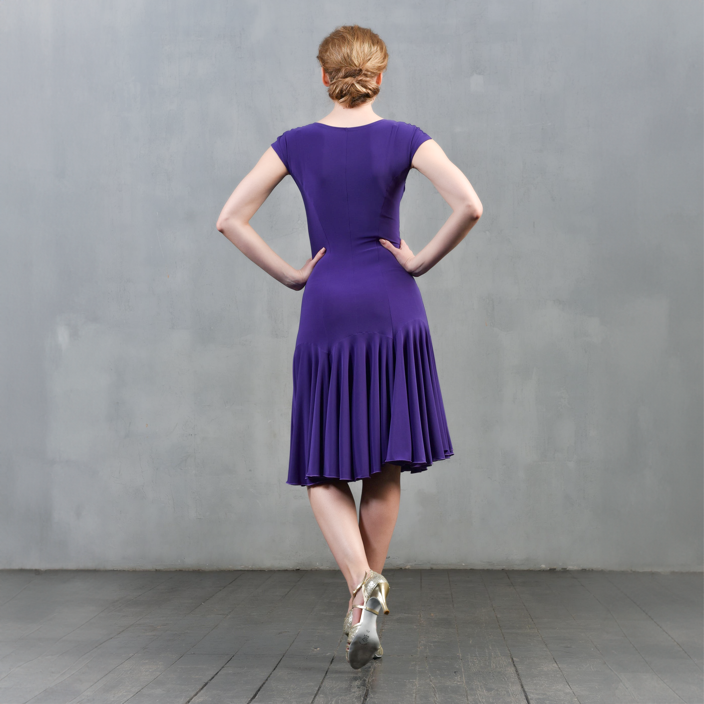 Dance Everywear Rosario Sm8009 Byzantine Purple Tanzkleid Mit Godets Violett 10