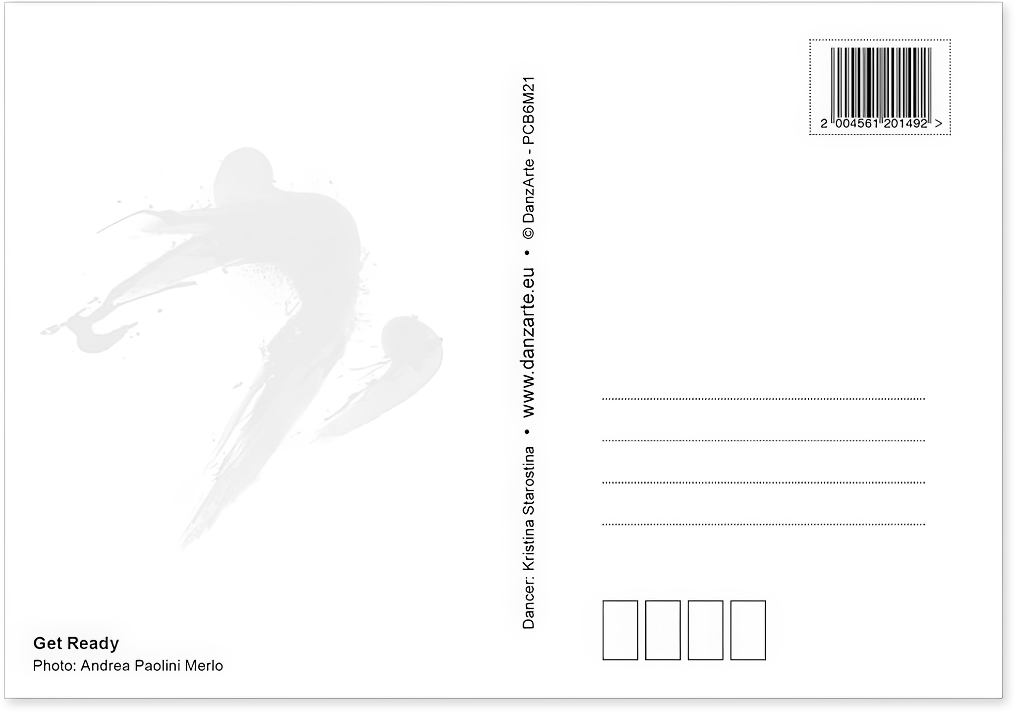 Danzarte Postcard Back