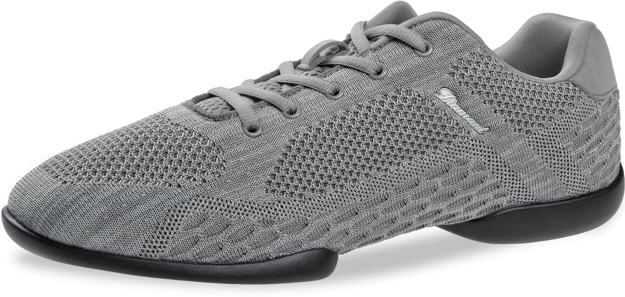 Diamant Tune 213 503 398 Silbergrau Meliert Gestrickter Tanzsneaker Unisex Vegan 02