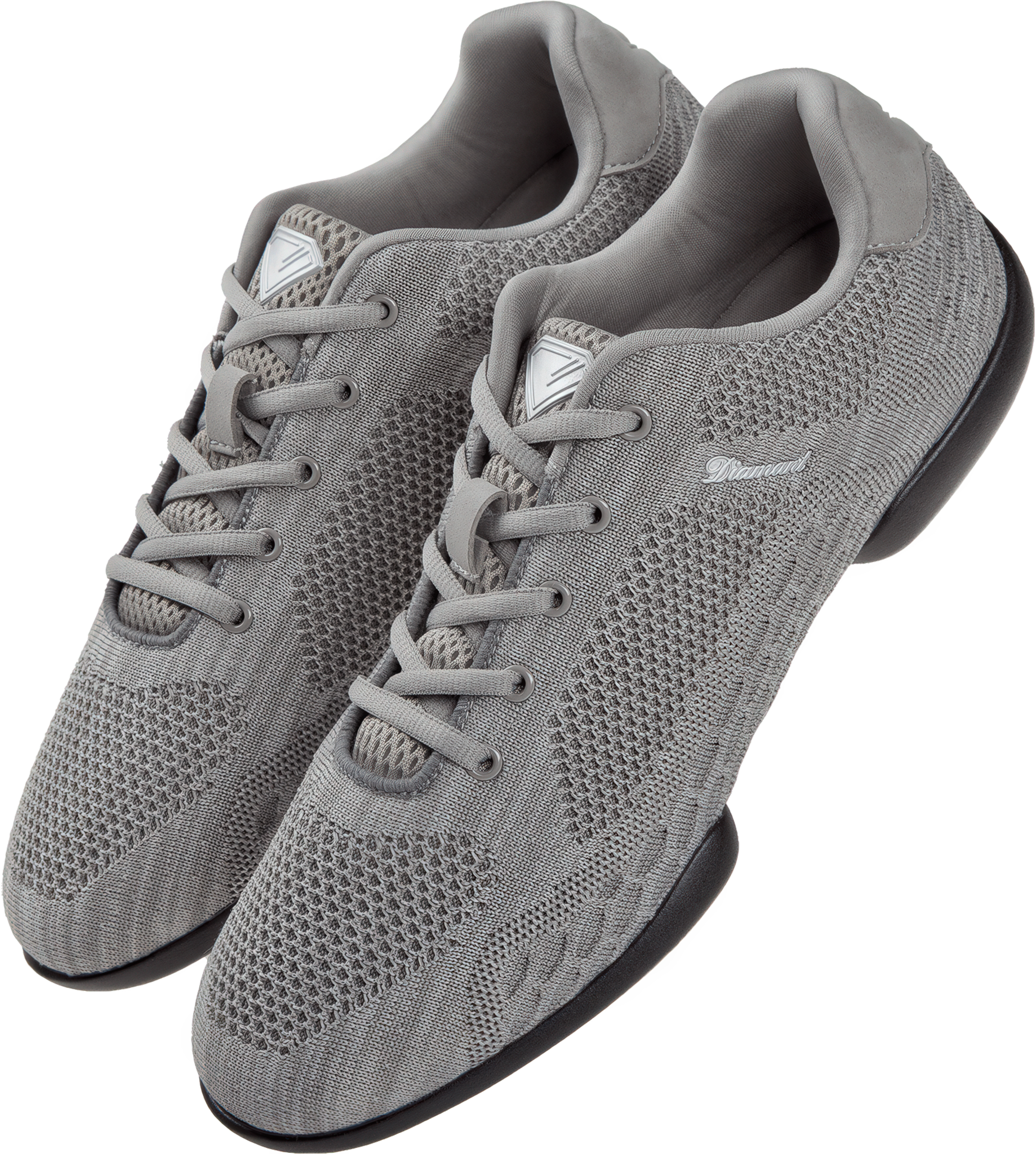 Diamant Tune 213 503 398 Silbergrau Meliert Gestrickter Tanzsneaker Unisex Vegan 04