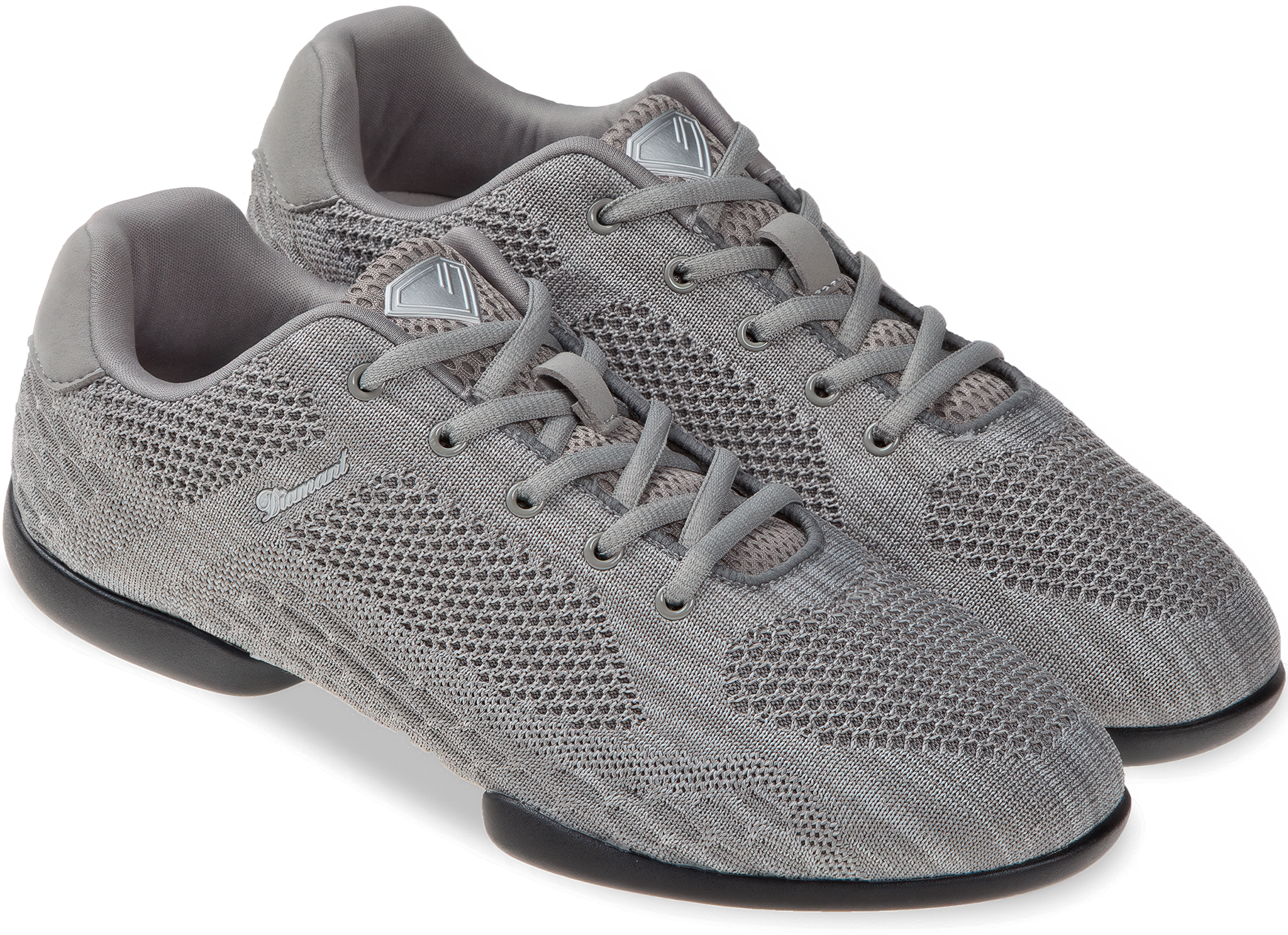 Diamant Tune 213 503 398 Silbergrau Meliert Gestrickter Tanzsneaker Unisex Vegan 05
