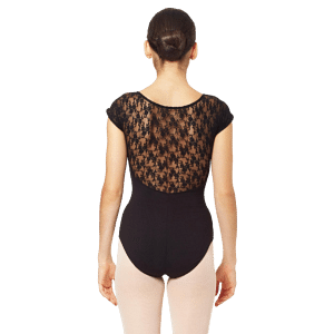 Intermezzo 31125 Black Schwarzer Spitzenbody Ballett Cap Sleeves 06