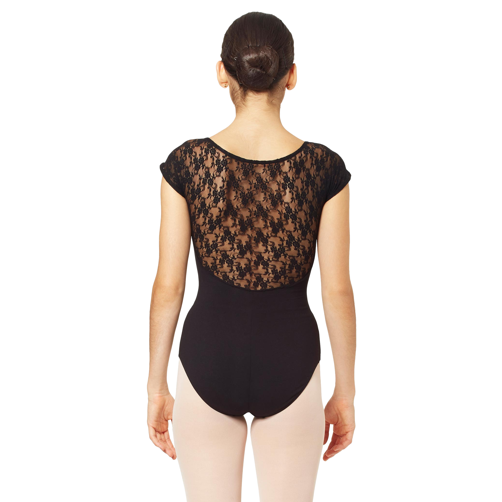 Intermezzo 31125 Black Schwarzer Spitzenbody Ballett Cap Sleeves 06