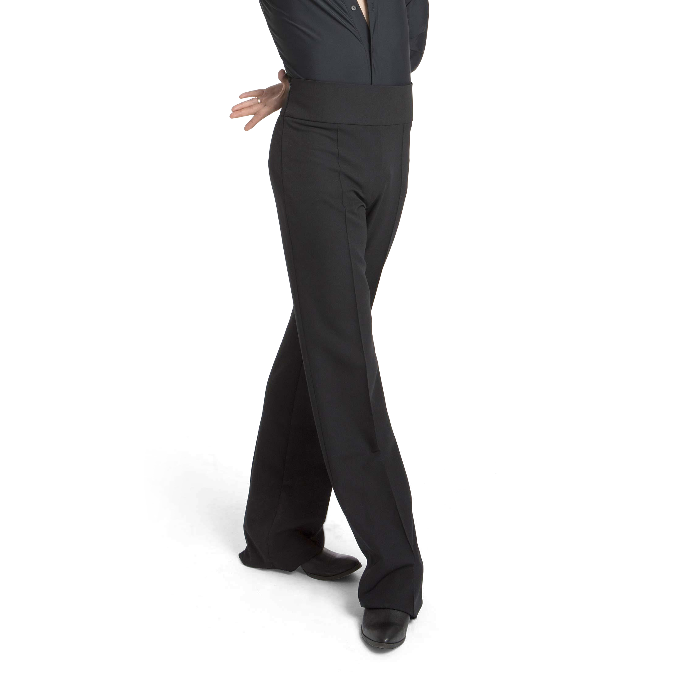 Intermezzo 5095 Black Schwarze Herren Tanzhose Hoher Bund&amp;nbsp;02