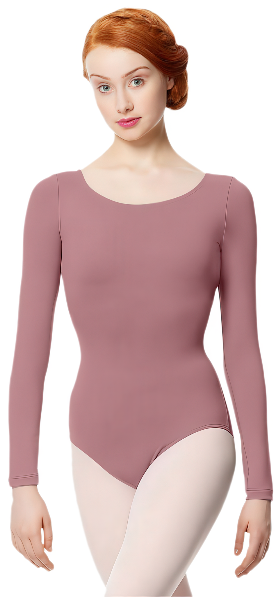 Lulli Inez Lub282 Dusty Rose Langarm Tanztrikot Altrosa 72178 01