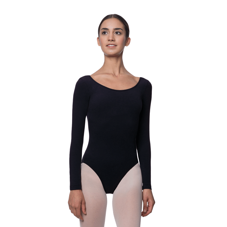 Lulli Liv Lub202 Black Langarm Tanzbody Schwarz 01