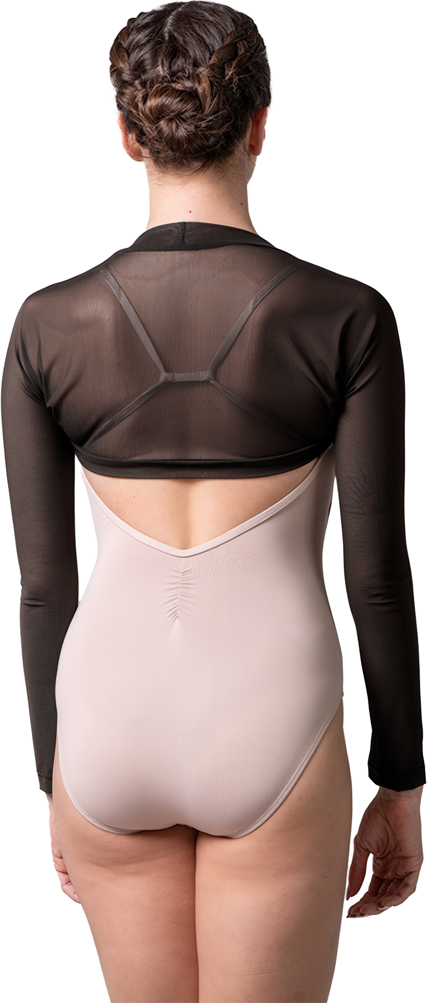 Lulli Macie Mesh Shrug Lub909 Black Schwarzer Schulterwaermer Aus Mesh 109613 02
