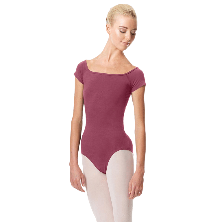 Lulli Naomi Cal105 Dusty Rose Cap Sleeves Tanztrikot Weinrot 02