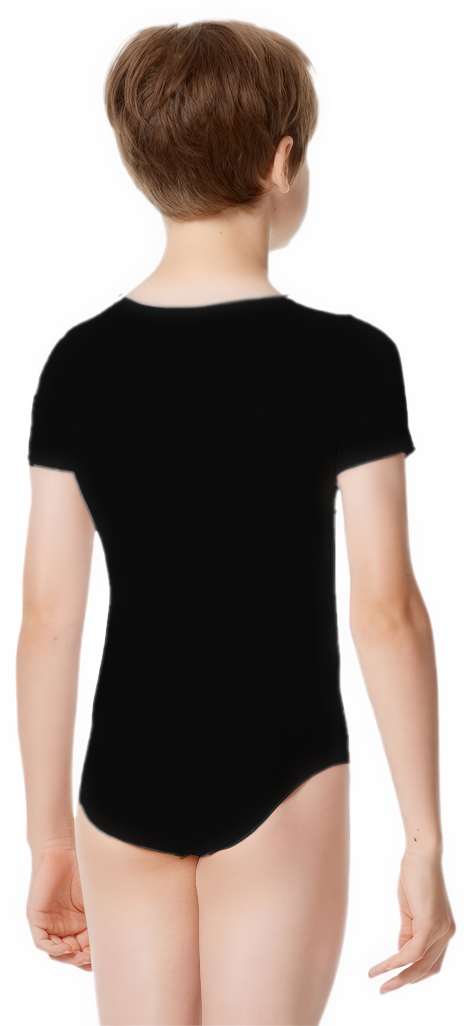 Lulli Ron Cal172b Black Schwarzer Ballettanzug Fuer Jungen Kurzarm 32624 02