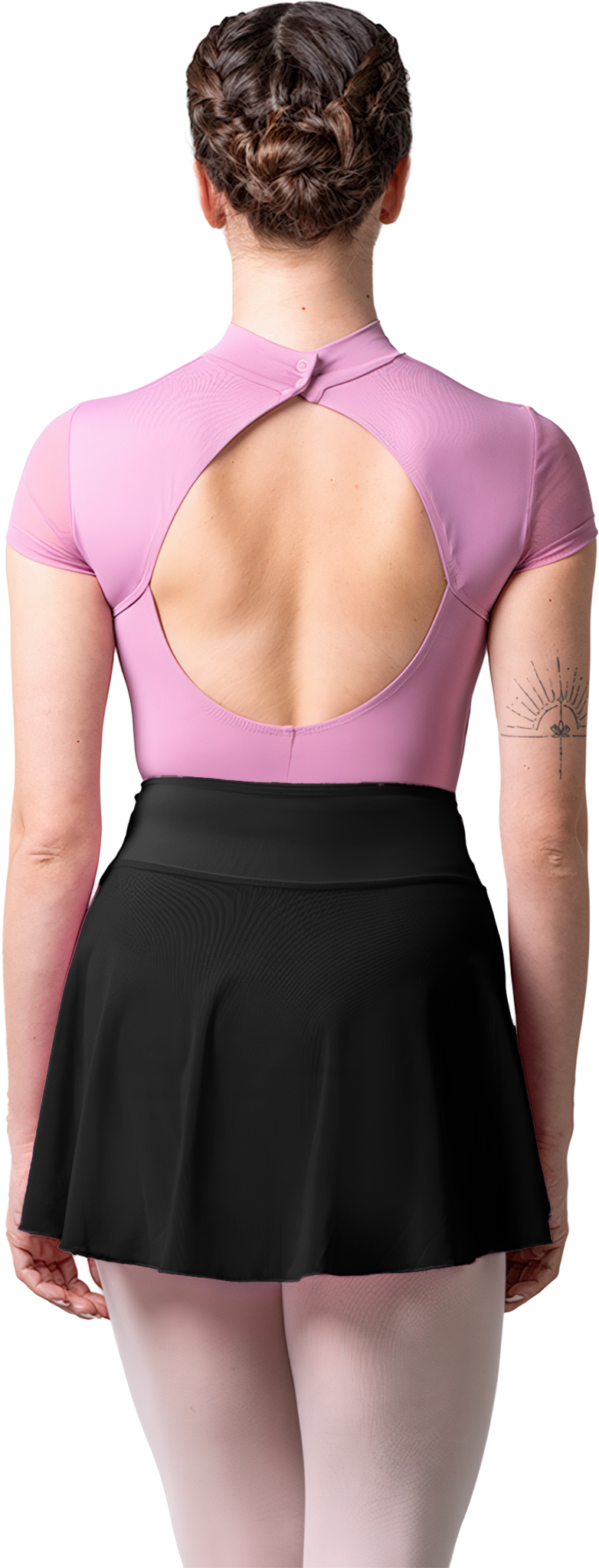 Lulli Selene Black Vokuhila Tanzrock Aus Mesh Schwarz 109618 02