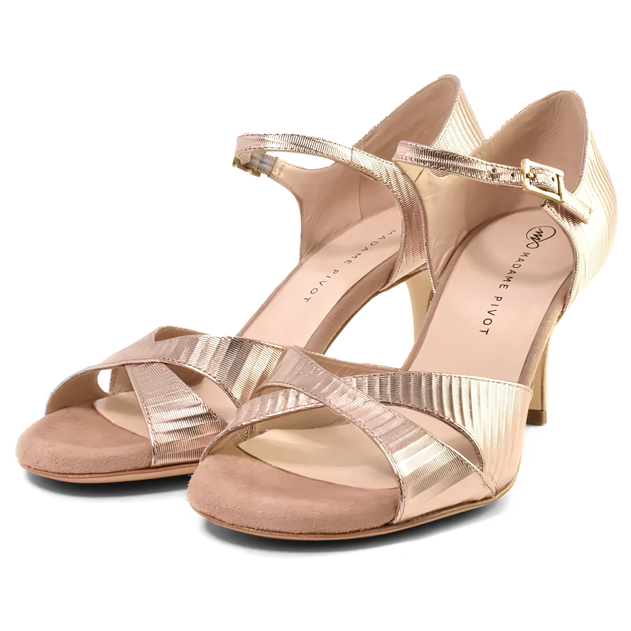 Madame Pivot Michelle Tanzsandale Kupfer Metallic 03