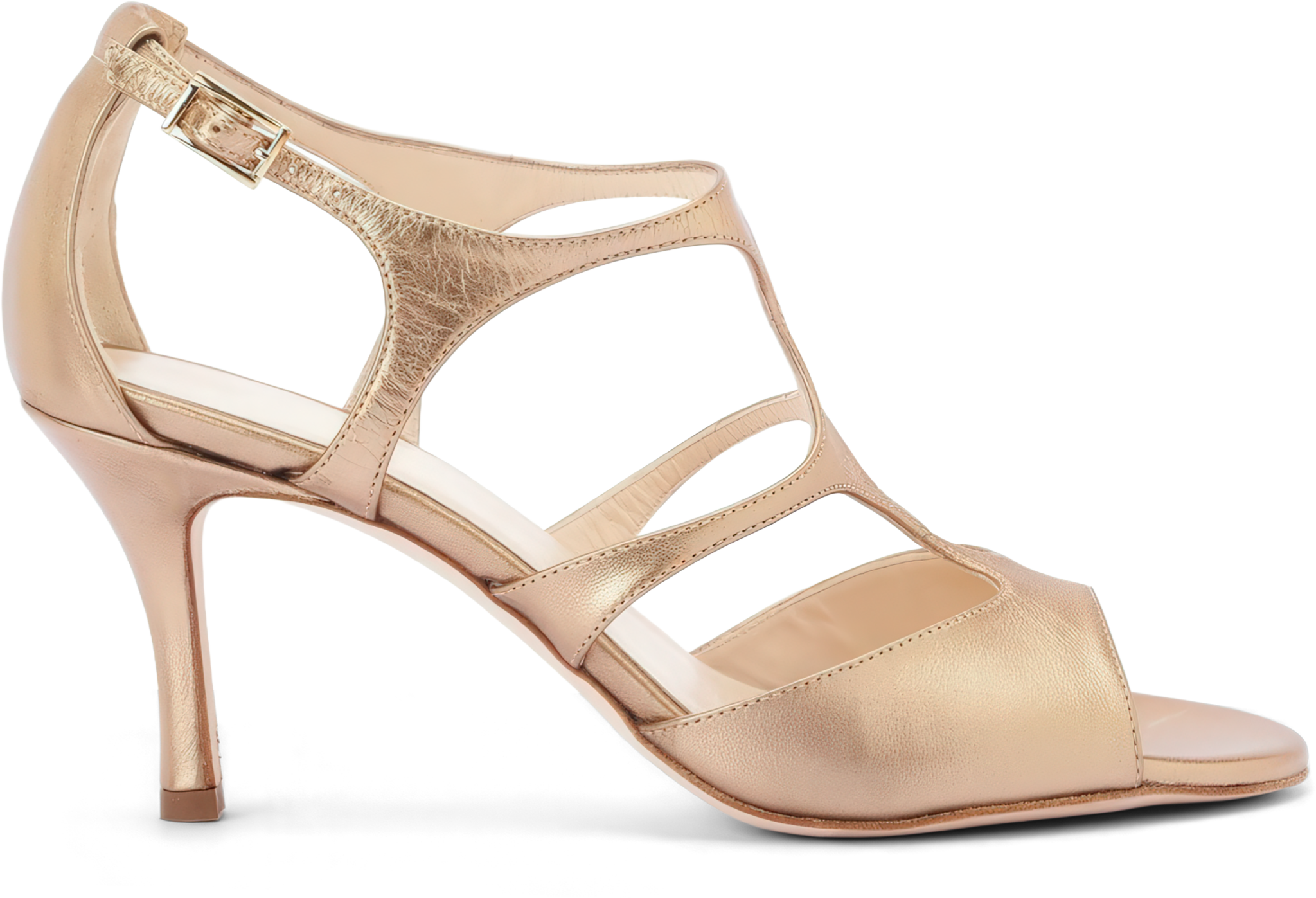 Madame Pivot Penelope Golden Dove Lam Leather Tanz Sandale Mit Glattledersohle Gold 48984 01