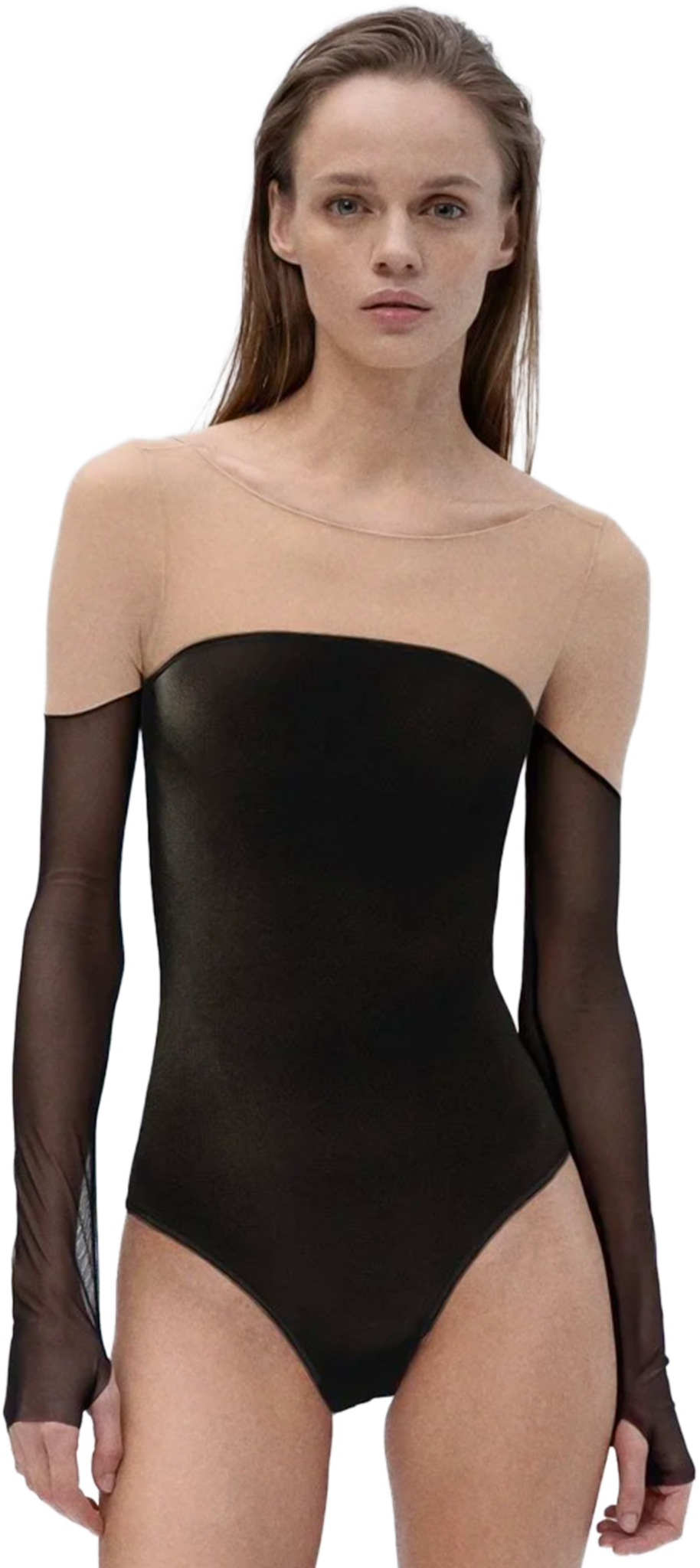 Maldire The Velvet Noctivaga Tanztrikot Aus Samt Mesh Aermel 36309 02