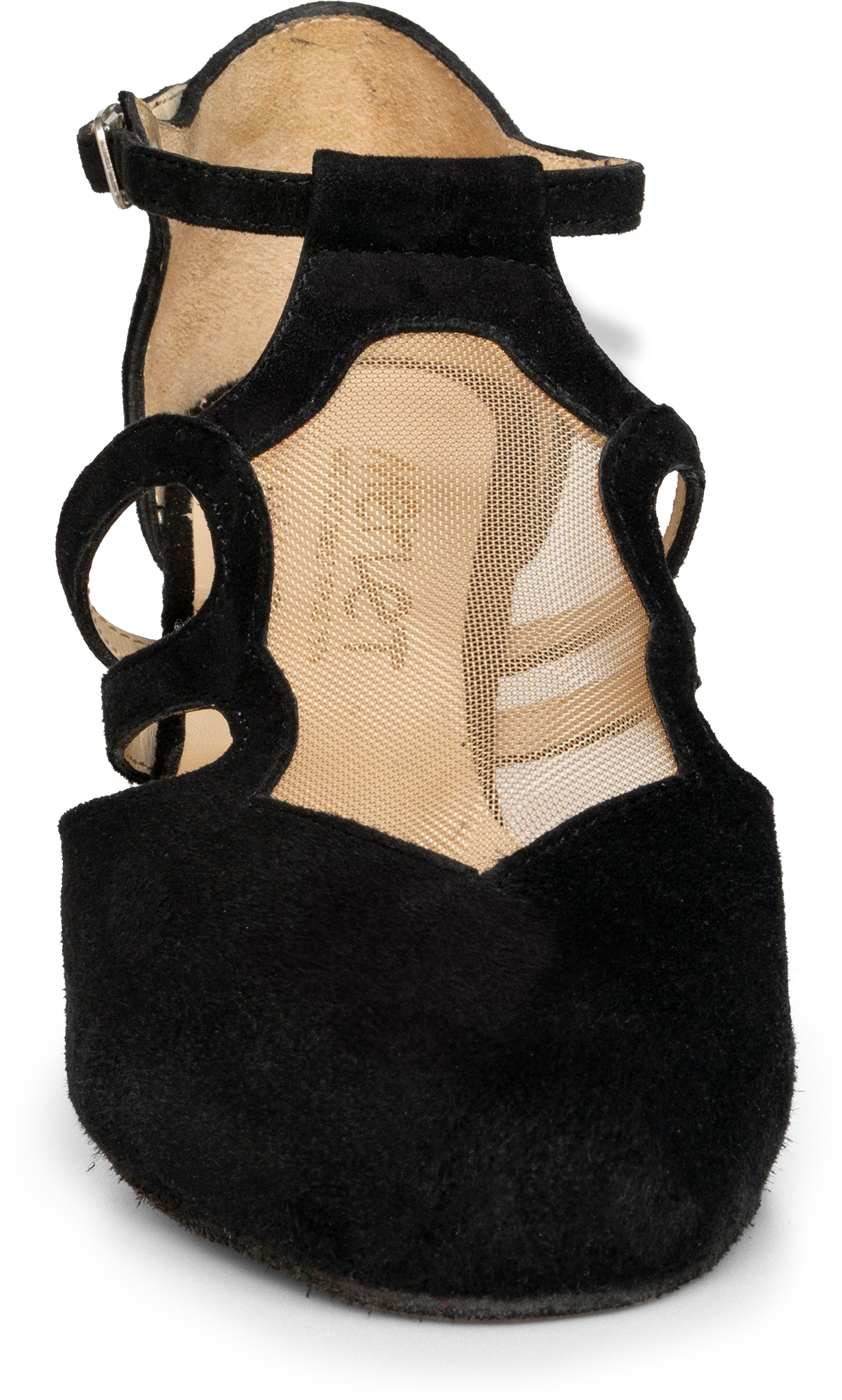 Merlet Charone 1404 001 Noir Schwarze Tanzpumps Mit Seitlichen Riemchen 109731 03