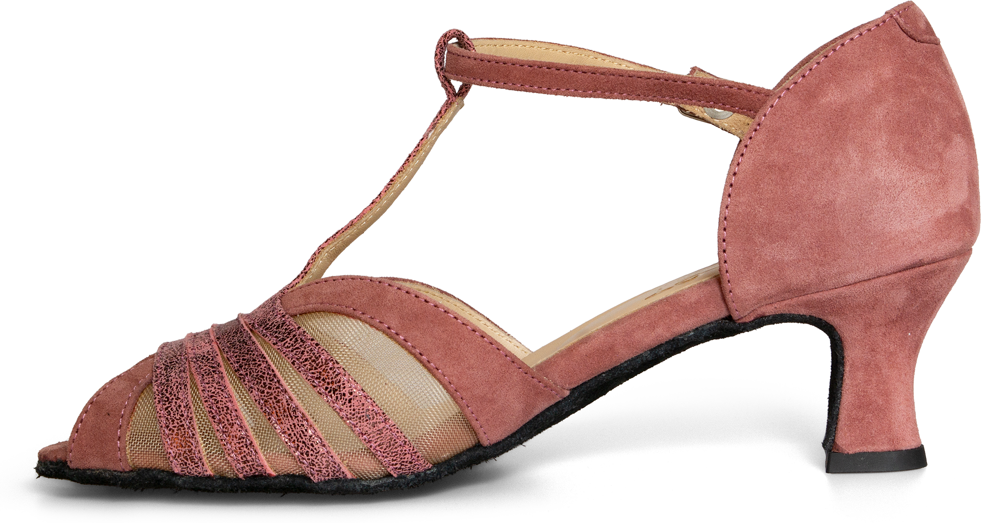 Merlet Kanel6 1404 258 Rose Indien Tanzsandale Mit T Riemchen Altrosa 121635 02
